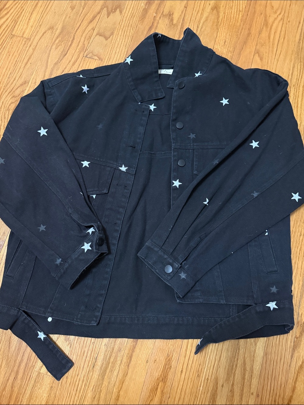 Elan Black Star-Print Jacket